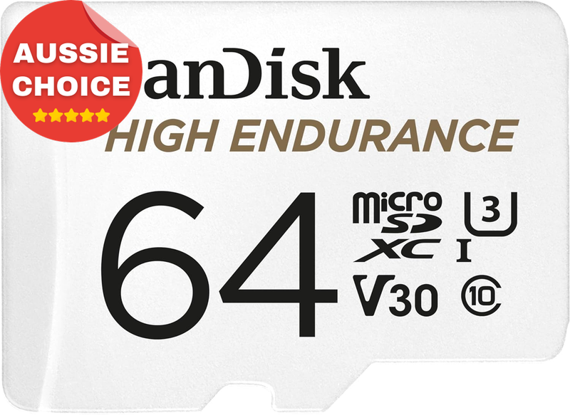 64GB High Endurance MicroSDXC UHS-I Card C10 U3 V30 100MB/s Read 40MB/s Write