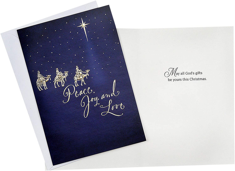  Boxed Christmas Cards Assortment, Elegant Icons (4 Designs, 24 Cards with 