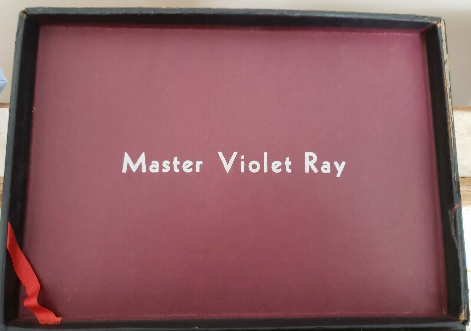 VINTAGE MASTER VIOLET RAY HEAVY CARDBOAD BOX ONLY
