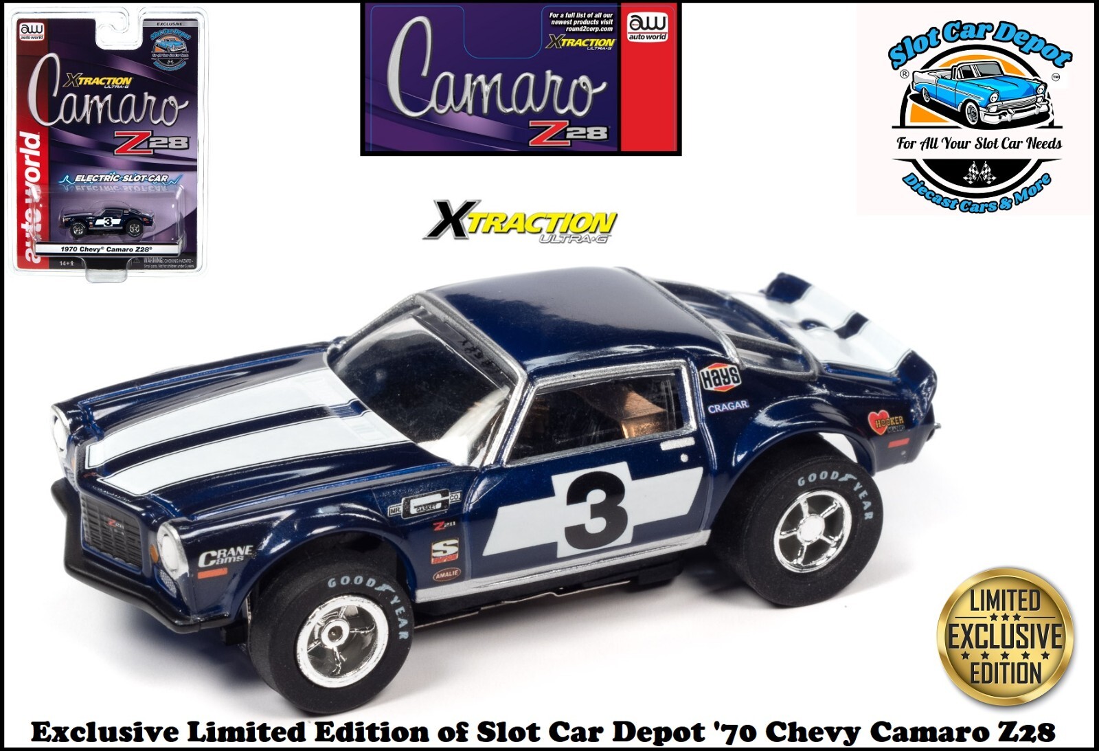 '10 CAMARO SS ミニカー 紫 New Bright (1:10) Chevy Camaro Battery Radio Control Purple