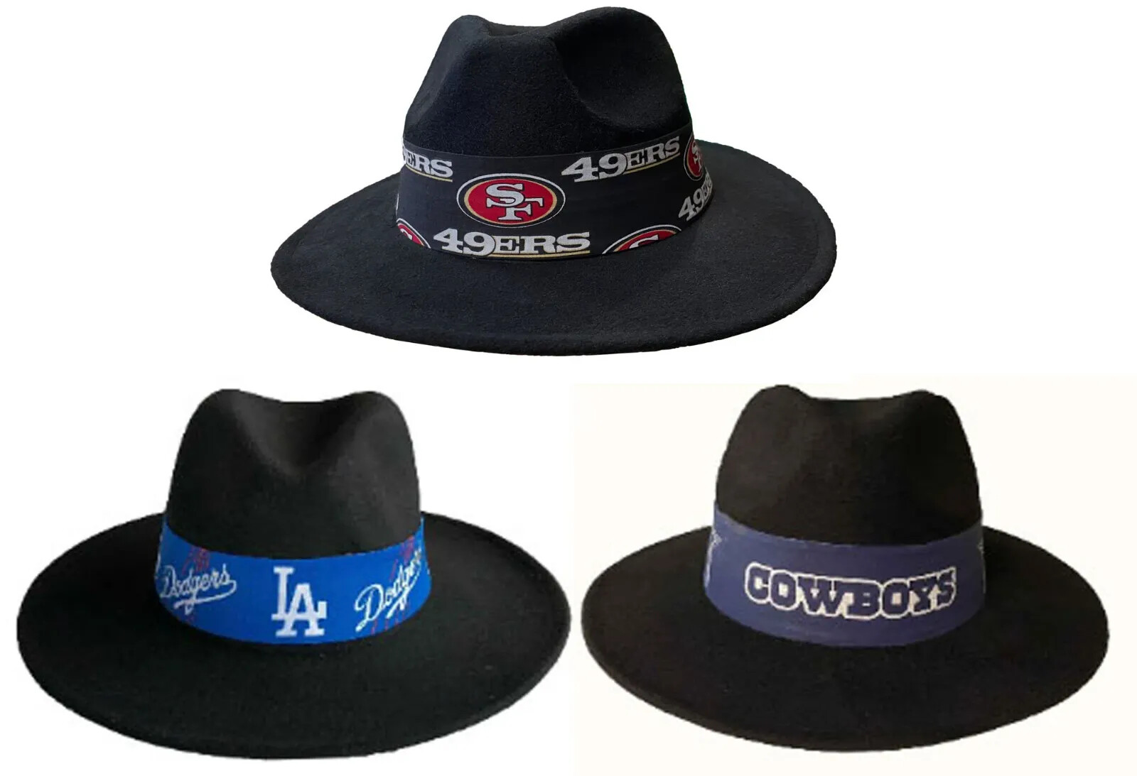 Outback Ranger Felt Western Cowboy Fedora LA Dodgers Fabric