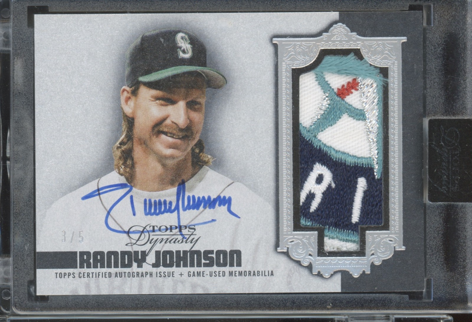 2019 Topps Dynasty Randy Johnson 3/5 Auto Autograph Patch Jersey