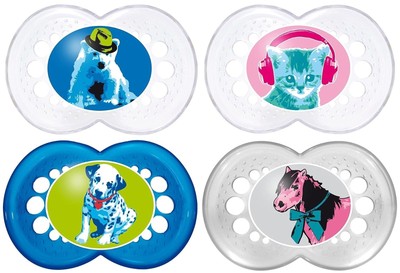 MAM Schnuller Original Doppelpackung Silikon 6-16 Monate Animal *Sonderedition*