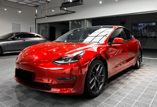 Premium Super Gloss Metallic Soul Red Car Vinyl Wrap Sticker Decal Sheet Film