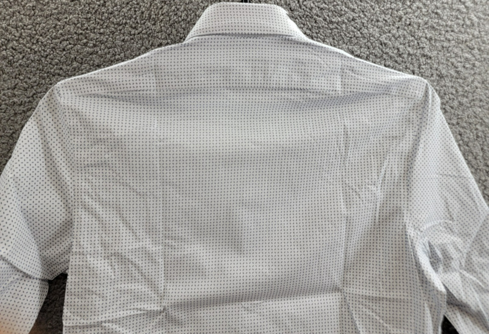 Calvin Klein Steel Plus Slim Fit Stretch Dress Shirt Men's 14.5 32-33 White/Blue - Picture 13 of 16