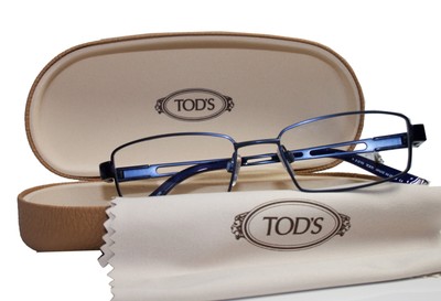 NEWT TOD'S ITALY  TO5007 V088 BLUE STAINLESS STEEL  EYEGLASSES 51 17 135 W BAG