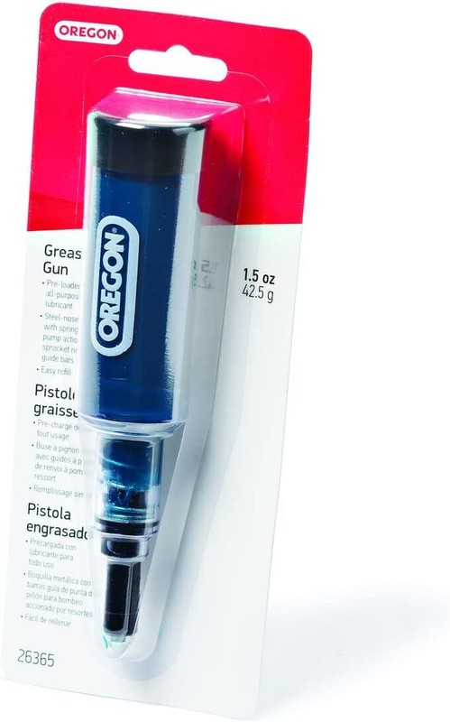 Oregon Grease Gun for Chainsaws, Pre Loaded All Purpose Lubricant, Easy Refill,