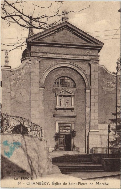 Cpa Chambery Eglise De Saint-Pierre De Marche (1192645)