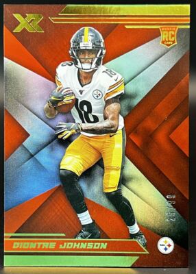 2019 Panini XR Orange Diontae Johnson #128 RC 25/99 Parallel Pittsburgh Steelers