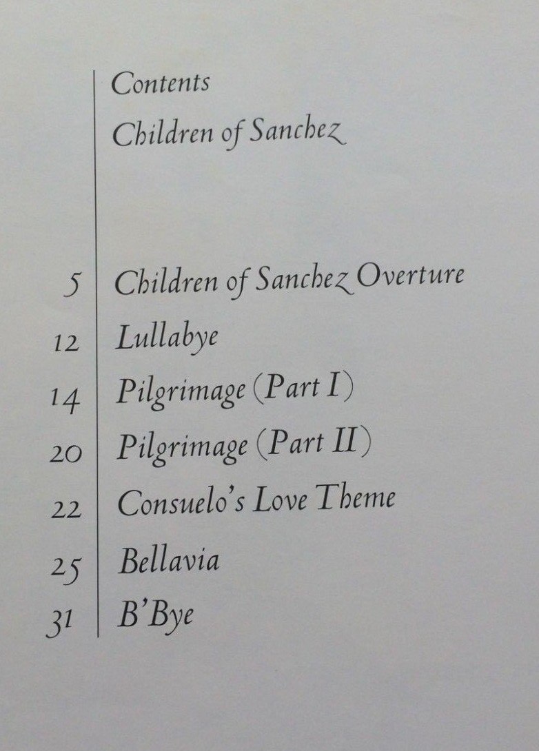Chuck Mangione CHILDREN OF SANCHEZ sheetmusic flugelhorn/trumpet jazz drum corps