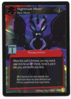 My Little Pony Nightmare Moon - New Moon #8F Foil Card MLP TCG Enterplay