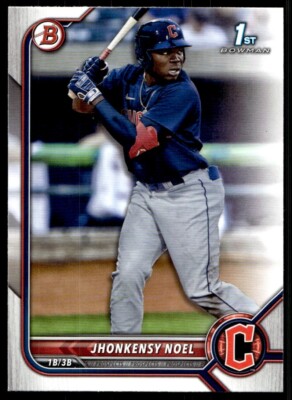 ⭐︎Noel⭐︎ 2022 Bowman Prospects Jhonkensy Noel G372 Cleveland