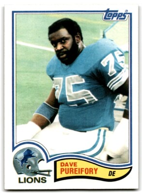 1982 Topps Dave Pureifory Detroit Lions #346 | eBay