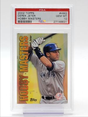 DEREK JETER 2002 TOPPS HOBBY MASTERS BASEBALL YANKEES #HM2 GEM PSA 10 Q1973