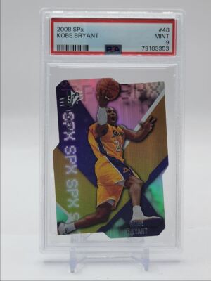 KOBE BRYANT 2008-09 UPPER DECK SPX DIE CUT LAKERS PSA 9 Q2894