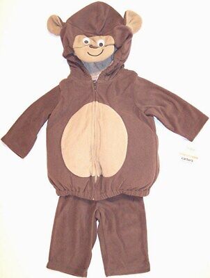 NWT Carter's Infant's Plush Fleece Monkey Halloween Costume, 6-9 Mos.