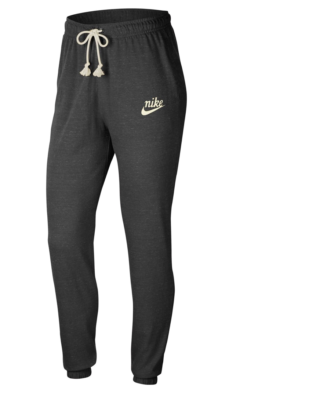 Nike Donna Palestra Vintage Stile Sweatpants Pantaloni Tuta Nero