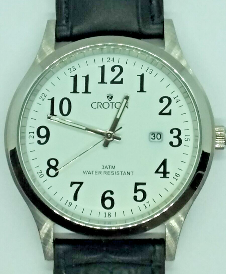 Croton, 42 mm, Men, CN307396, Qtz, 12/24 Dial, Date, Excellent Cond, Read Below! | eBay Croton, 42 mm, Men, CN307396, Qtz, 12/24 Dial, Date, Excellent Cond, Read Below! | eBay