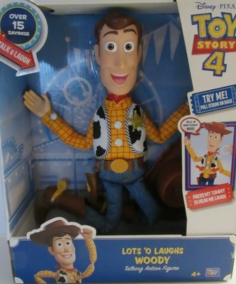 Lots O'Laugh Sheriff Woody Talking Toy Story 4 Action Figure Over 15 Phrases