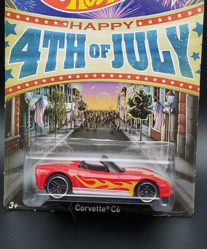 2014 Hot Wheels Happy 4th of July Series 4/6 CORVETTE C6 Red