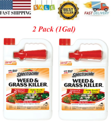 Weed Grass Killer 1 Gallon Ready-to-use Visible Results in 3 Hours, 2 Pack
