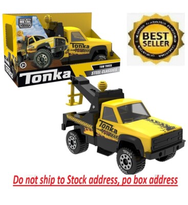 Tonka - Steel Classics Tow Truck, Frustration-free Packaging Kids Birthday Gift