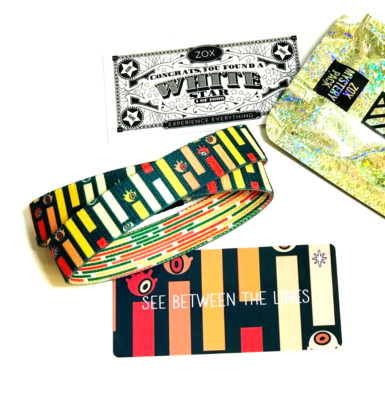 ZOX **SEE BETWEEN THE LINES** SERIES 8 DBL Single med mys pack Wristband w/Card