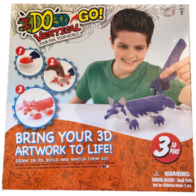 IDO3D Go! I Do 3D Vertical Draw 3D Set 3 Pens Building Art Toys Kids Creative 
