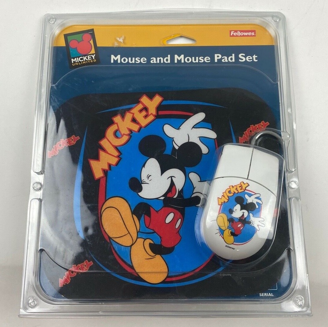 Vintage Fellowes Disney Mickey Unlimited Mouse & Computer