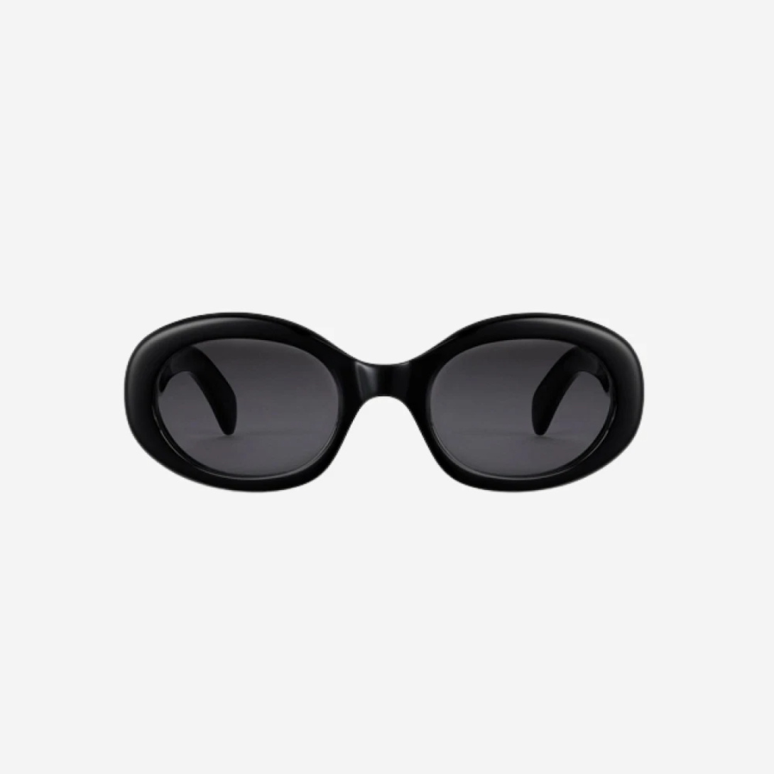 Pre-owned Celine (w)  Triomphe 01 Sunglasses In Acetate Black / Fedex