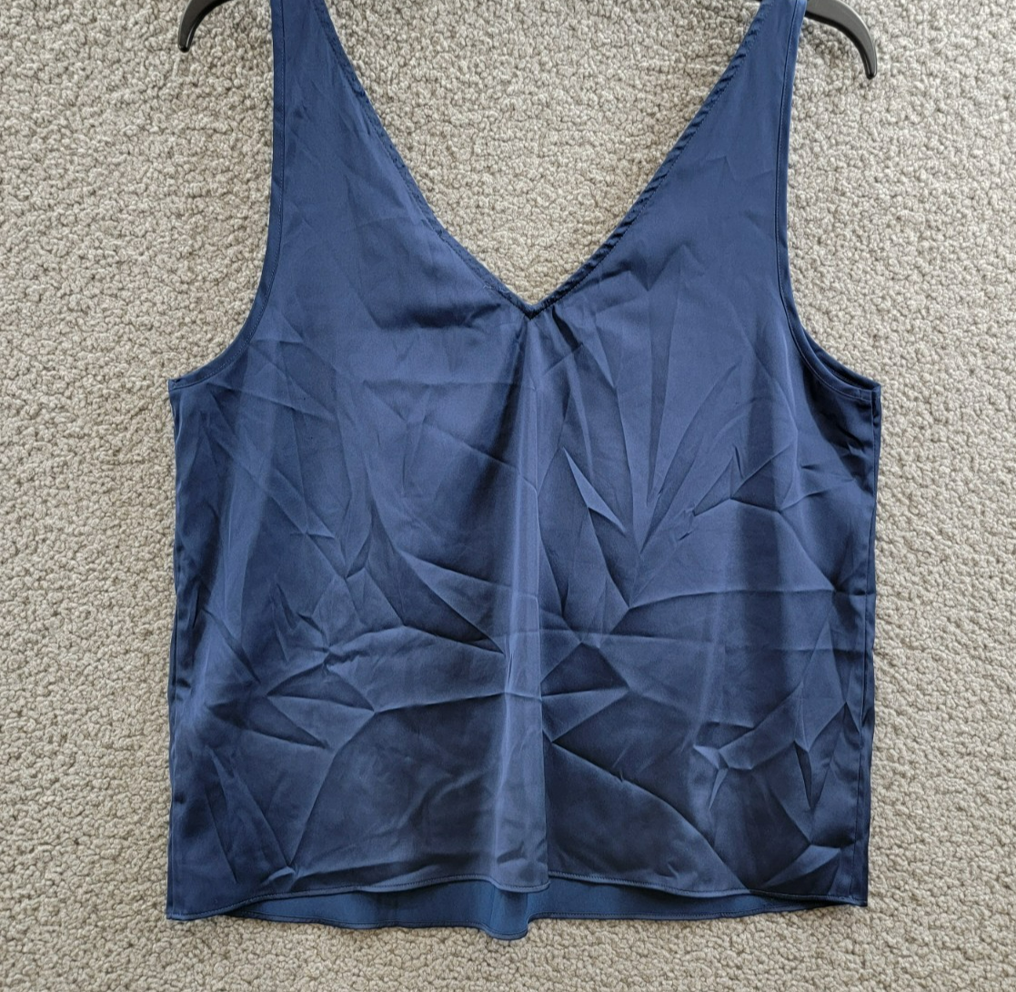 Generation Love Dallas Chain Trim Tank Top Women's M Oxford Navy Sleeveless - Picture 11 of 16