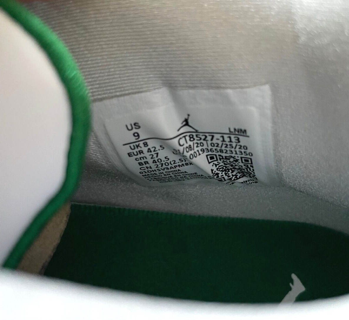 Pre-owned Jordan Nike Air  4 Metallic Candy Green 2020 8-13 Og Travis Golf Born Raised In White