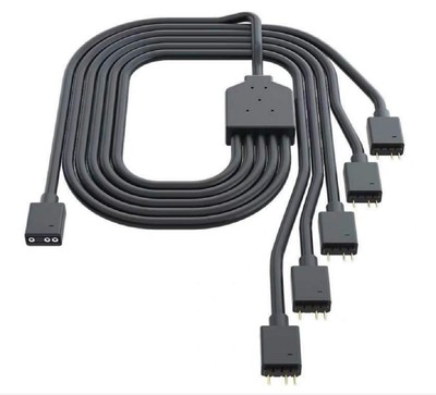 Cooler Master 1-to-5 ARGB Splitter Cable / 5V - Support 3-pin Addressable RGB...