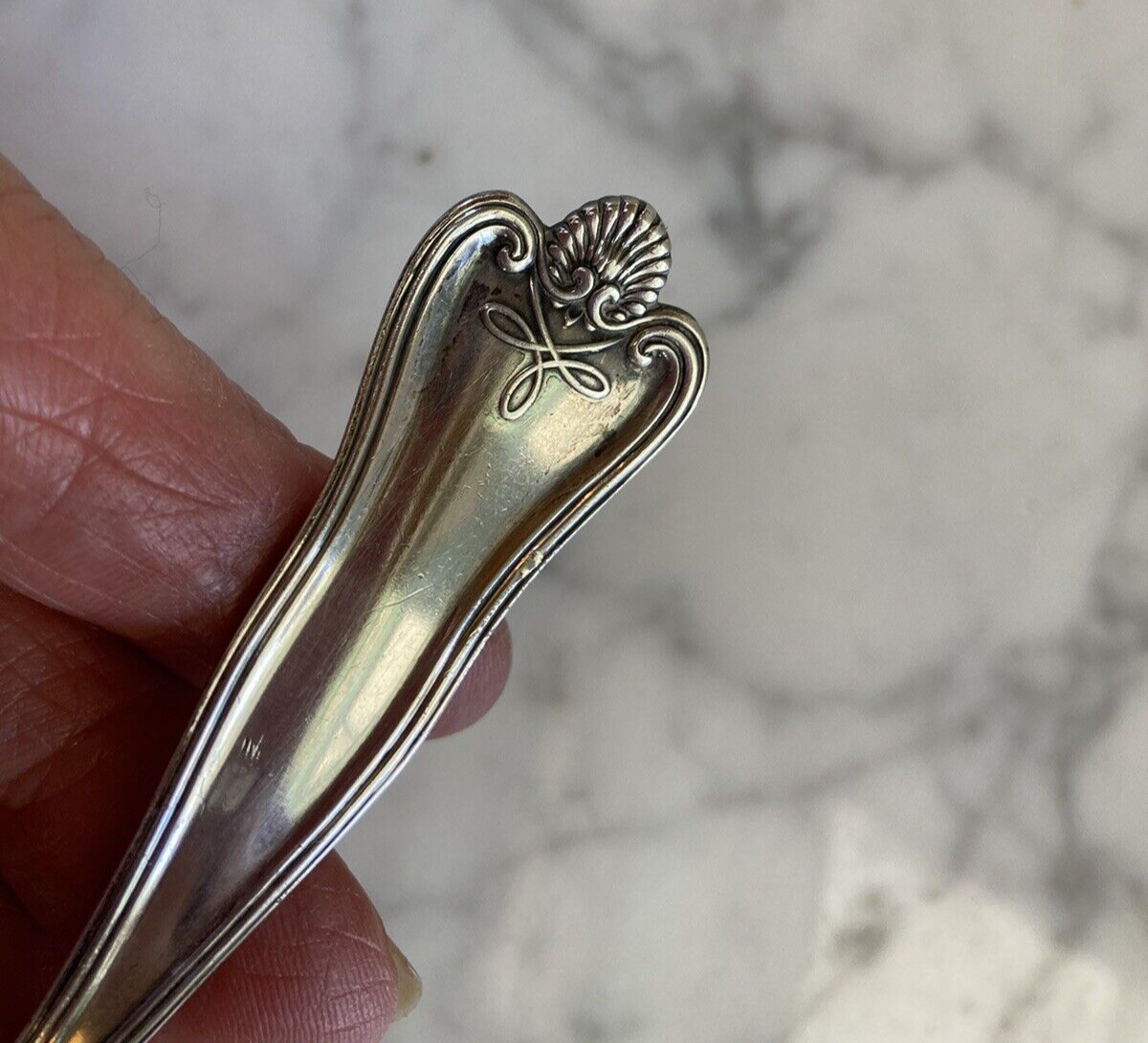 Antique Sterling Silver Frank W Smith Silver Co. Priscilla Cream Ladle Nouveau