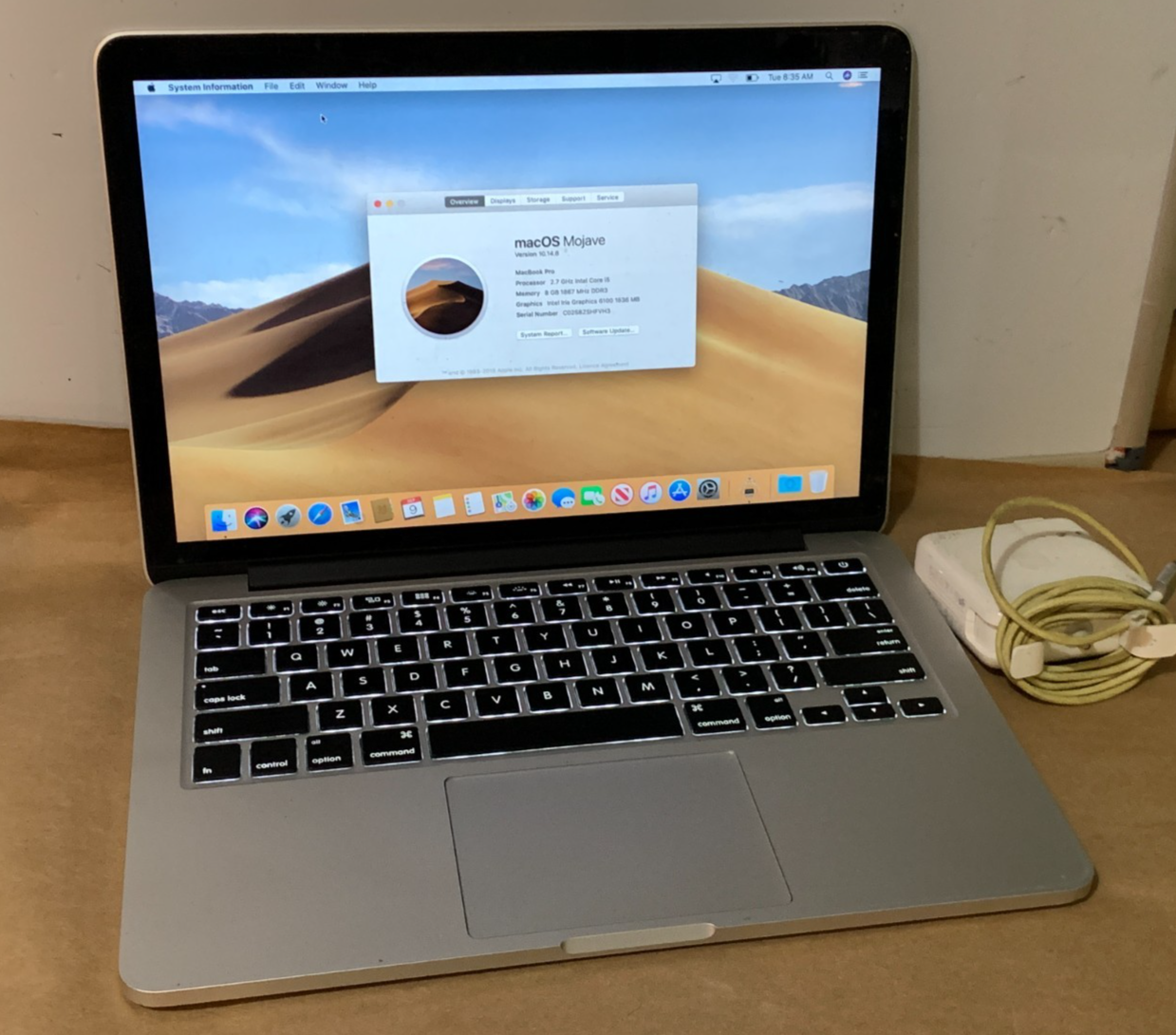 MacBookPro 2015 13インチ Core i5 8G 128GB MacBook Pro (Retina, 13-inch, Early 2015) - Technical