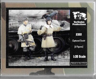 Verlinden WWII Deutsche mit Abgefangener Sowjet Tanker 2 Resin Figur 1/35 2322