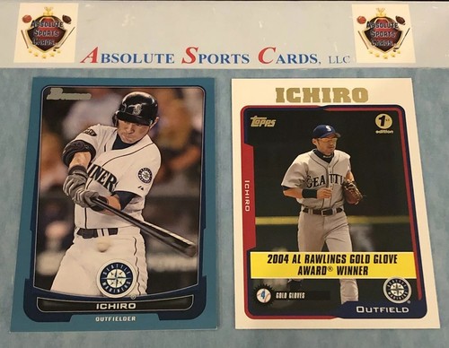 ICHIRO LOT X 2 | 2005 Topps 1st Edition #702 | 2012 Bowman