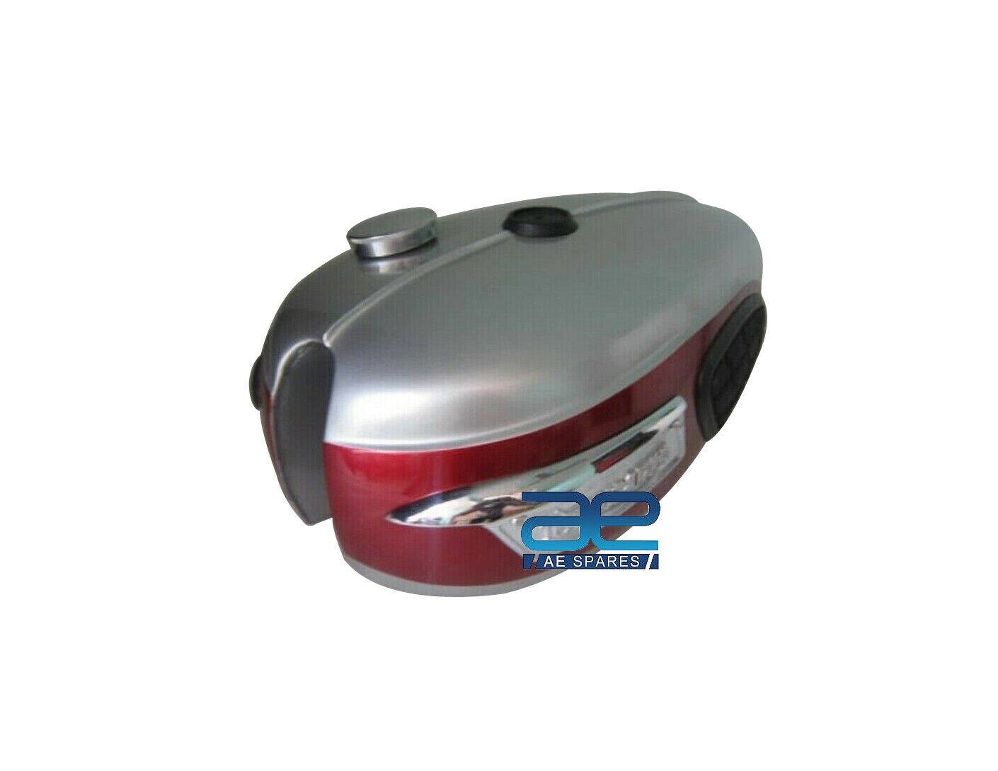 For Triumph Trophy TR25W Silver & Red Painted Petrol Tank 250CC 1969-71 +Cap 