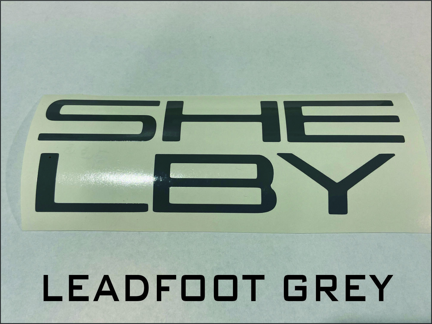 Color:LeadFoot Grey:Ford Mustang SHELBY GT350 Front Splitter Vinyl Decal Overlay