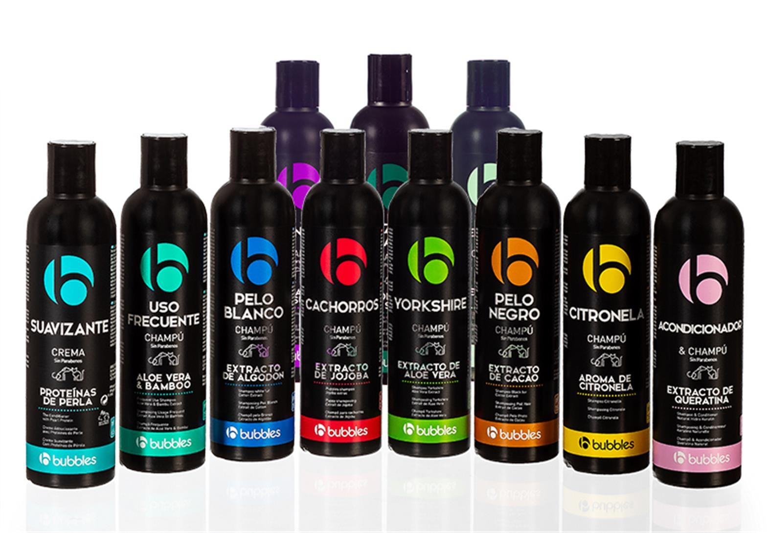 Bubbles Hundeshampoo und -splung alle Hunderassen und Felle (59, 60 EUR/l)