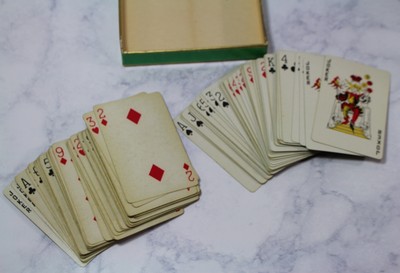 Vintage Playing Cards 2 decks In Original Box Souvenir of Santa Barbara Trees