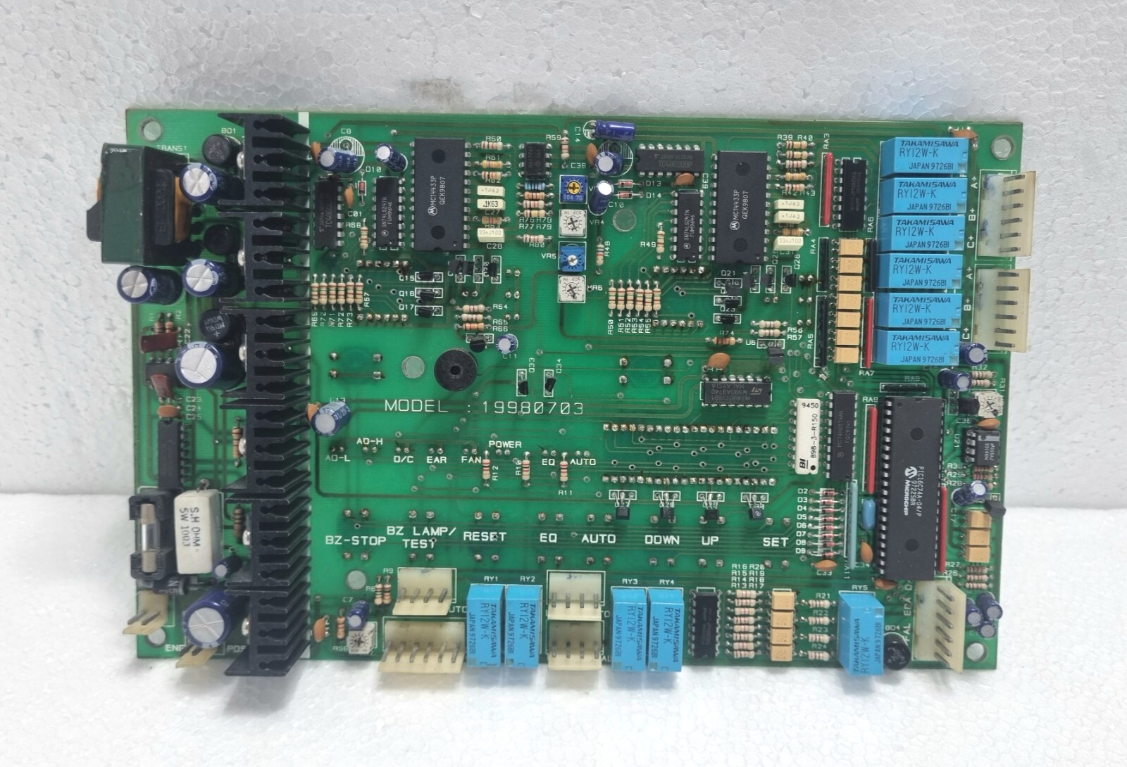 BOSE スイッチ付き電装看板 Hyundai 19980703 PCB Of Operation & Alarm Industrial Panel