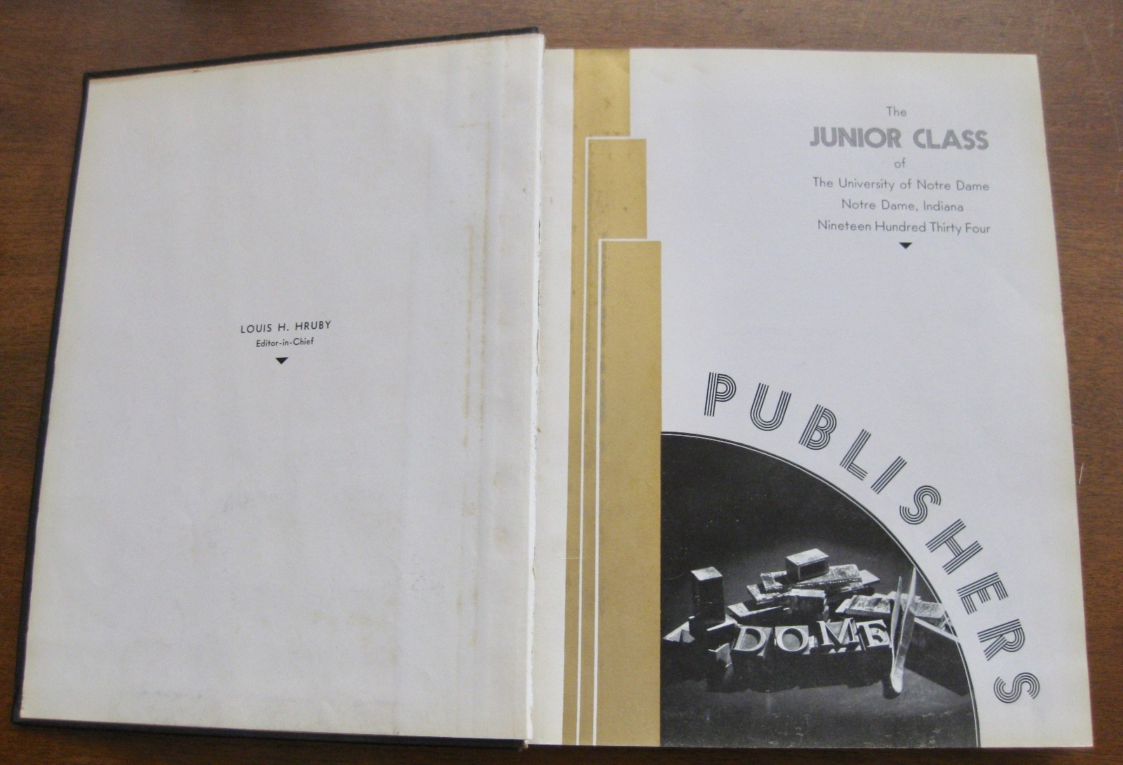 NOTRE DAME 1934 YEARBOOK 