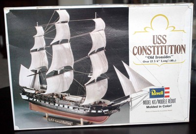 USS CONSTITUTION model kit of “OLD IRONSIDES” US Frigate war 1812 Revell 5404