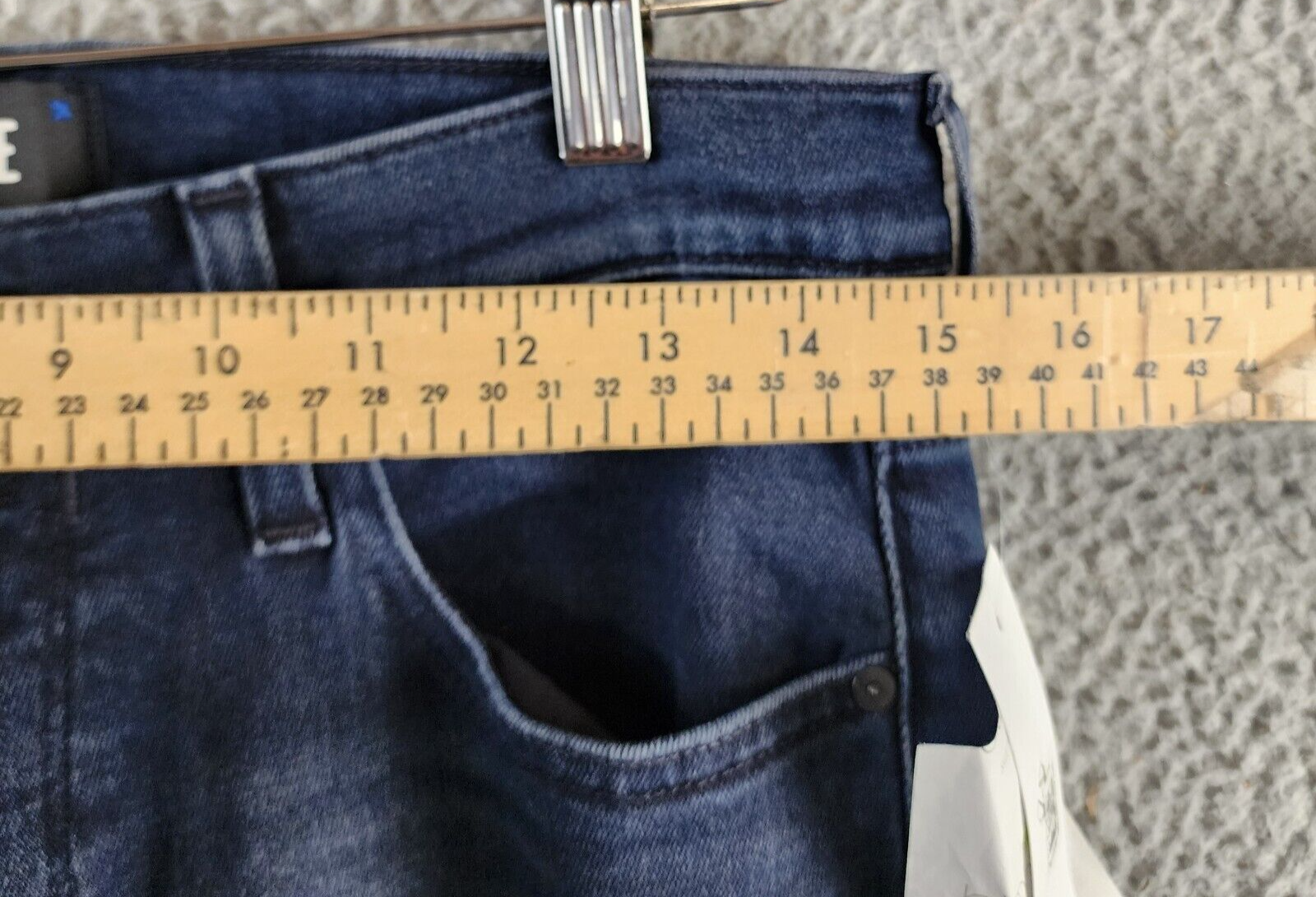 PAIGE Lennox Slim Fit Jeans Men's 30 Egan Faded Finish Denim Button Zip Closure - Picture 5 of 15