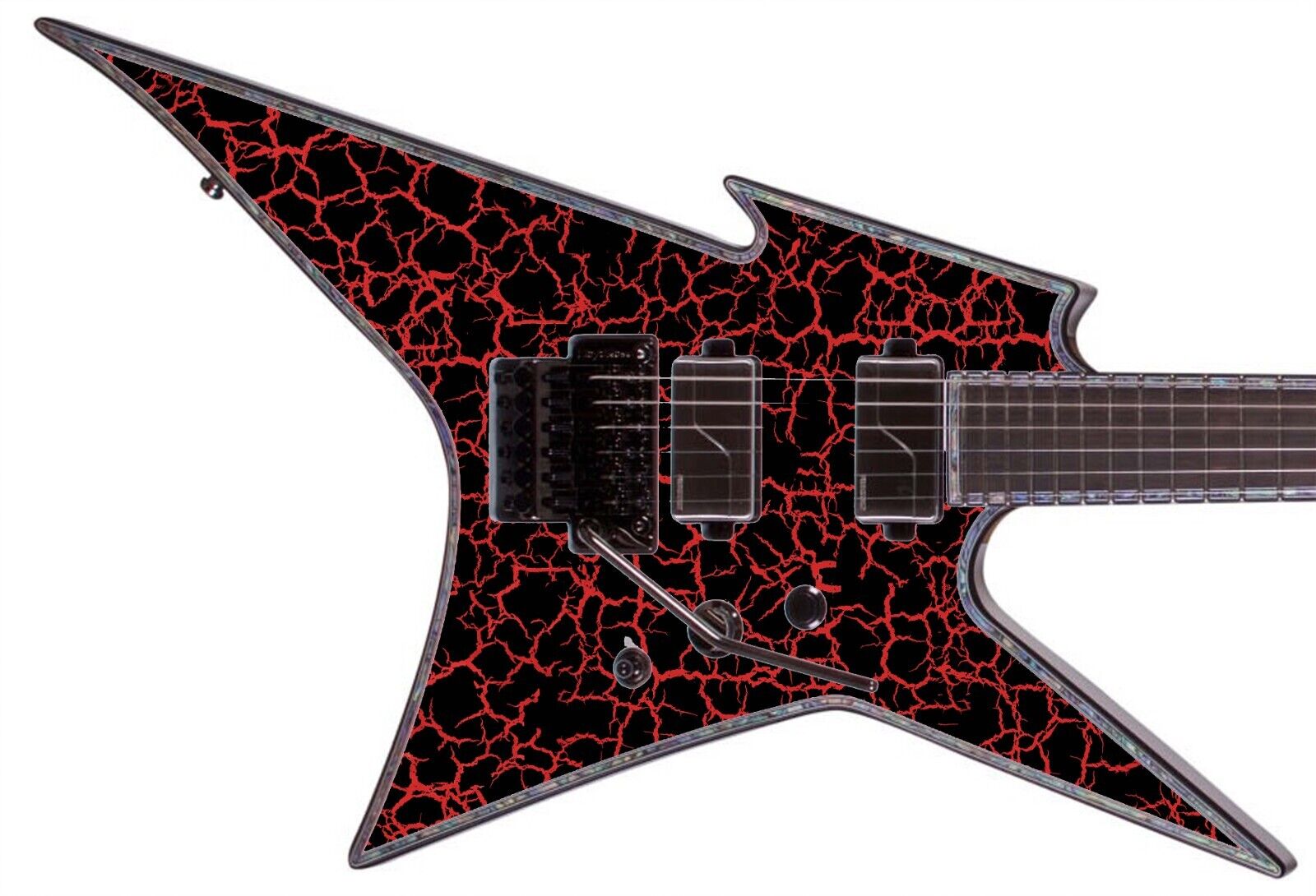Guitar Wrap Skin Axe Re-Skin Iconic 80's DIY 6 Volt Crackle Guitar Wrap Skin Axe Re-Skin Iconic 80's DIY 6 Volt Crackle
