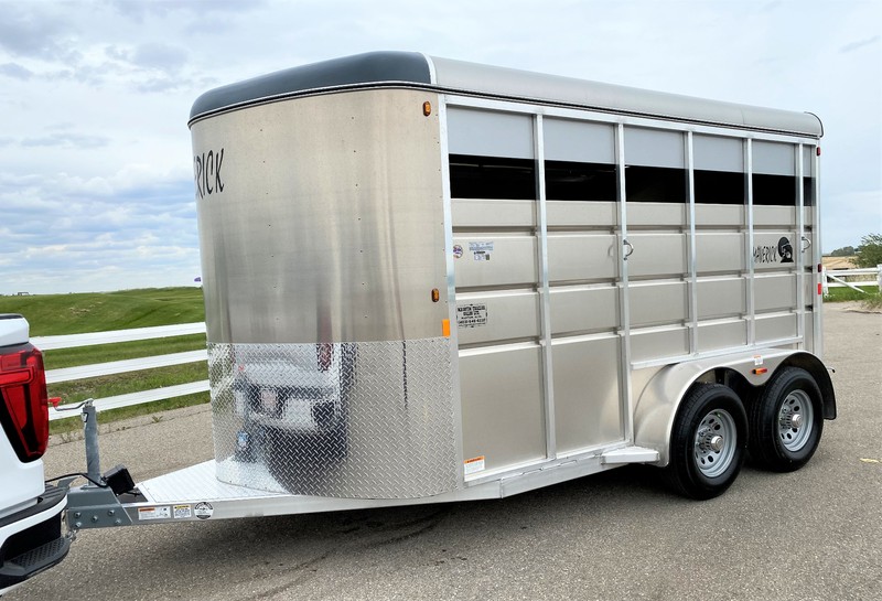 NEW Maverick 14ft Bumper Pull Aluminum Stock Trailer Cargo & Utility
