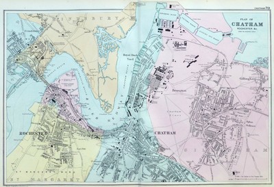 1900 Now Map Of Chatham Vatican