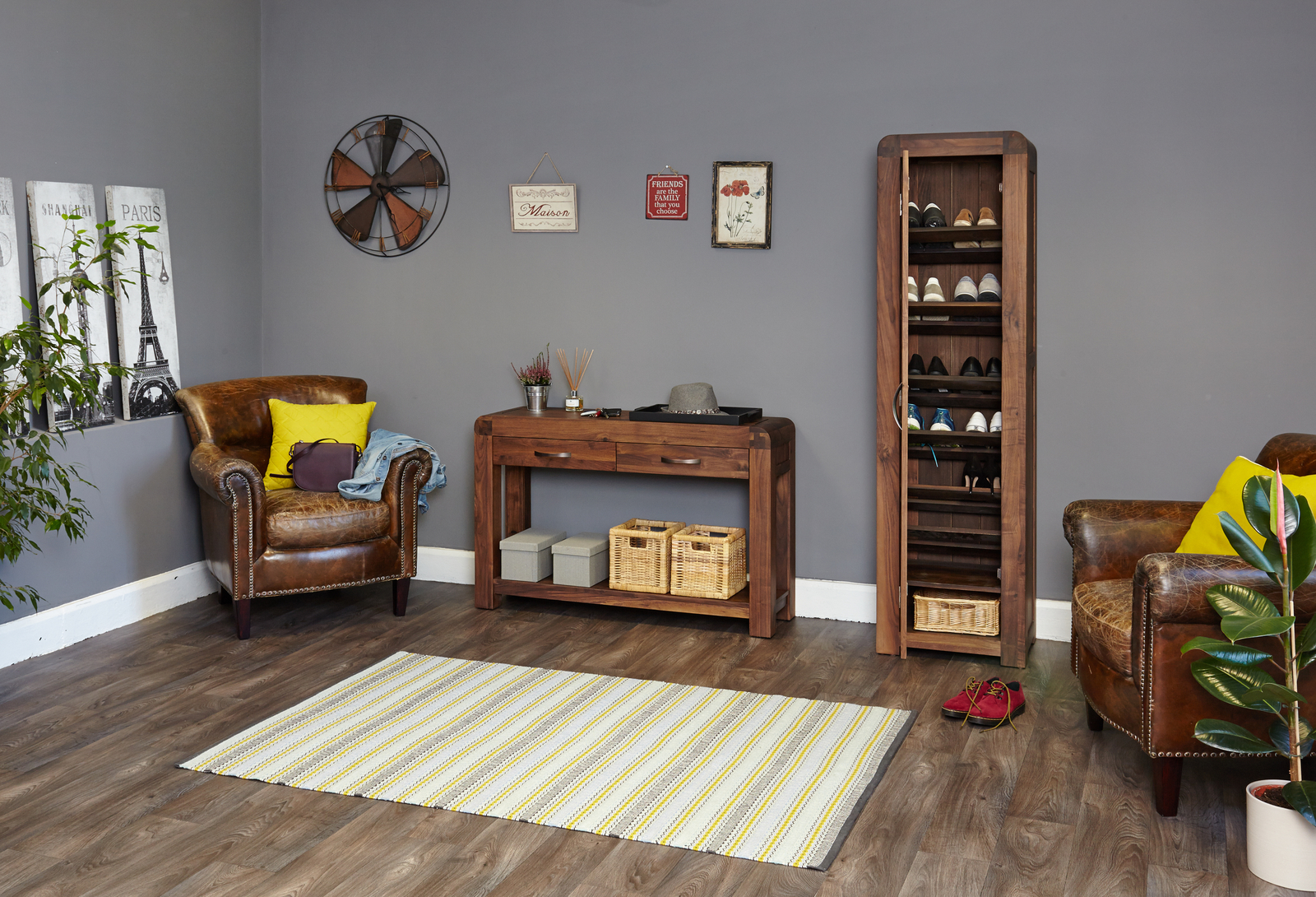Shiro Premium Dark Wood Shoe Cabinet Tall Narrow Storage Shiro Premium Dark Wood Shoe Cabinet Tall Narrow Storage