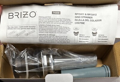 Masco Brizo RP72411BL Sink Grid Strainer without Overflow New